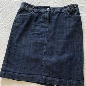 J Crew Denim Pencil Skirt EUC Size 6